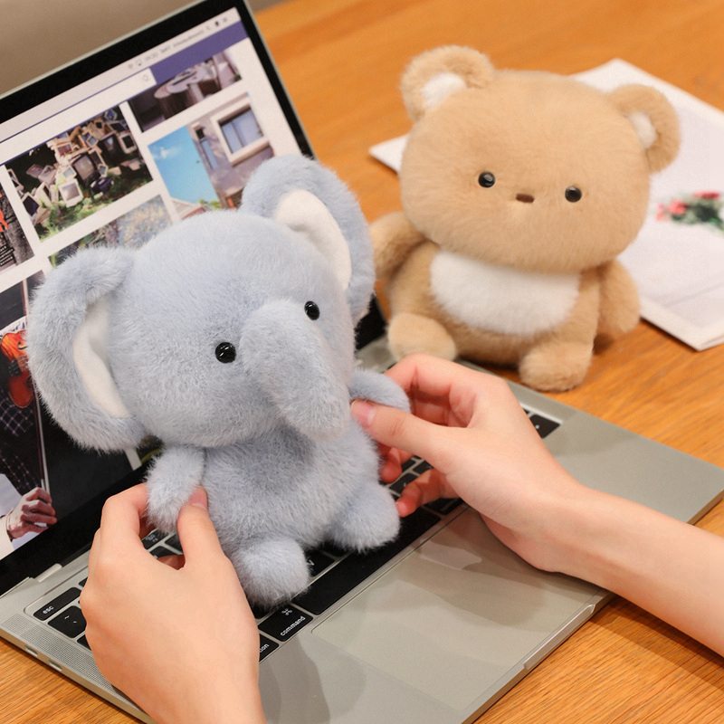 Kids Toys Elephant - 15CM Small Desktop Plush Toys Lovely