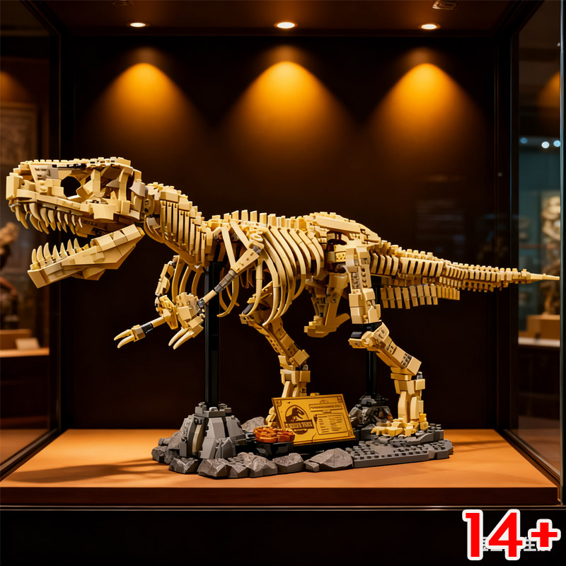 Kids Toys Blocks - 3145pcs Dinosaur Fossil Building Blocks 105cm