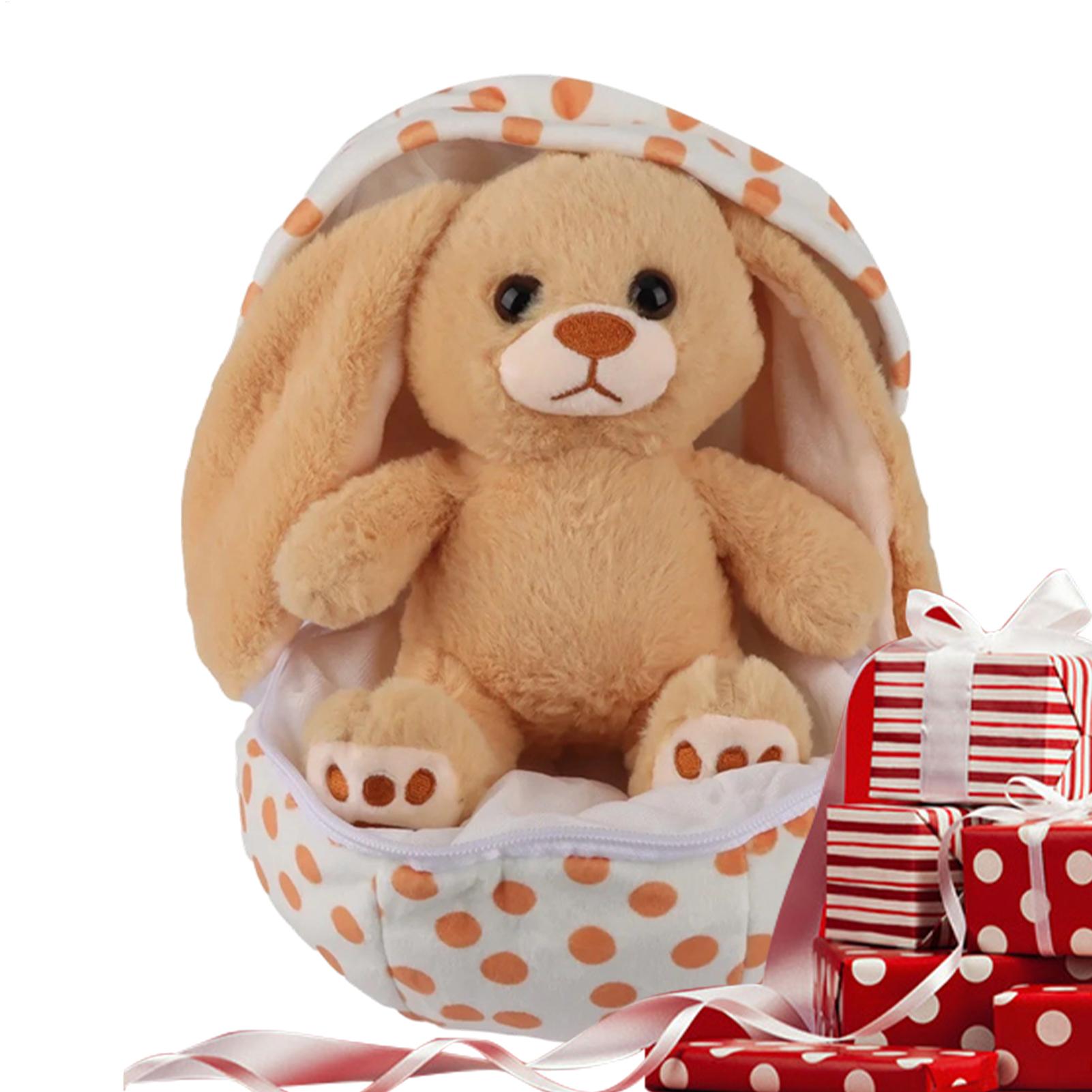 Kids Zip Toys - Animal Plush Toys Easter Decor Collectible