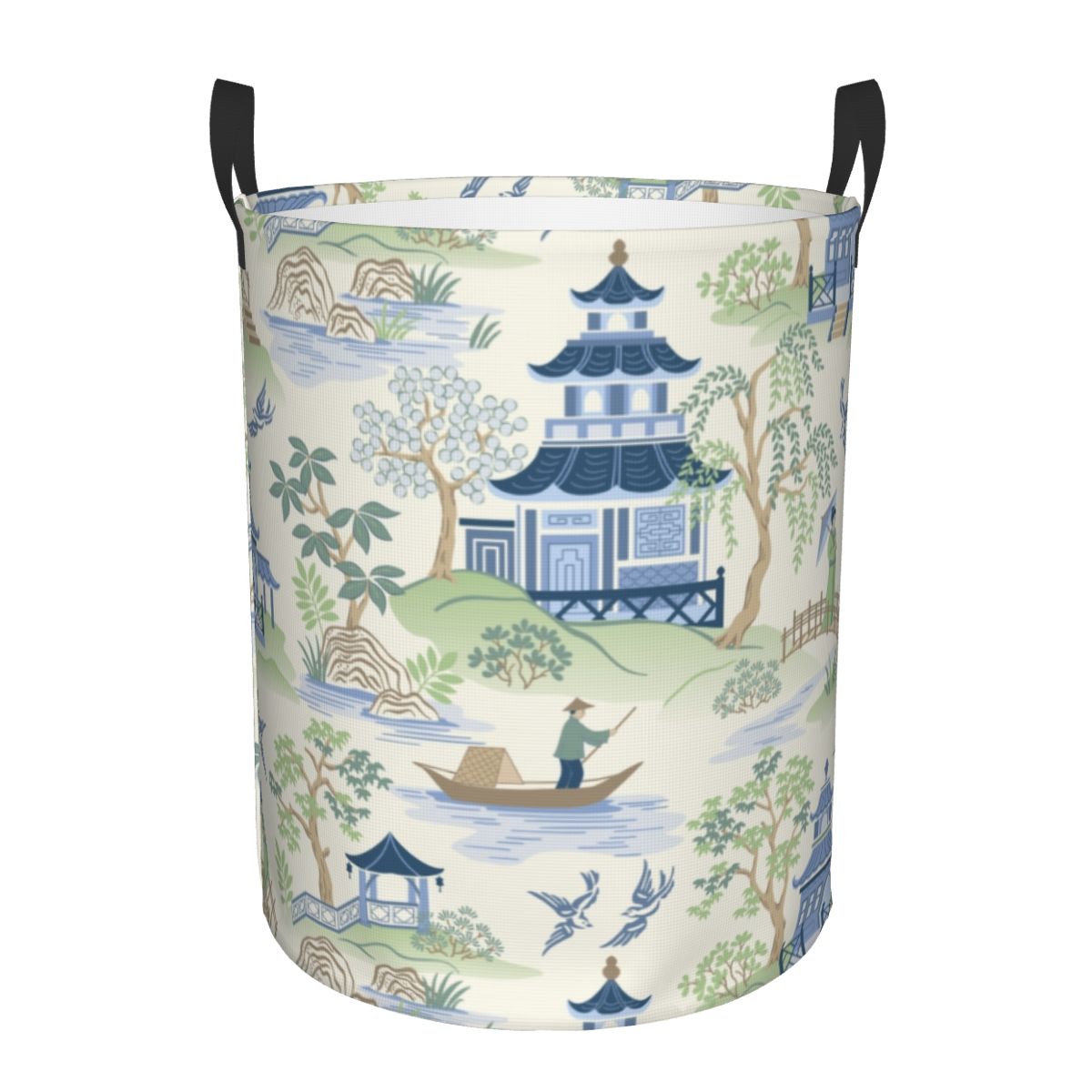 Kids Toys Vintage - Custom Vintage Chinoiserie Willow Pagoda Laundry