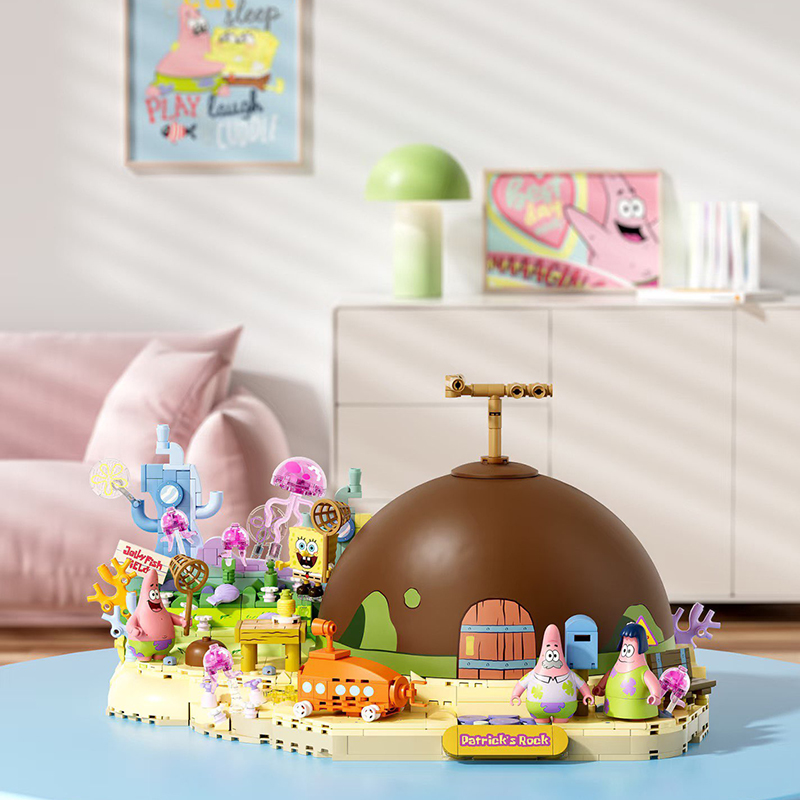 Spongebob Patrick Star Rock Ho - Kids Toys Blocks ulasan dan harga