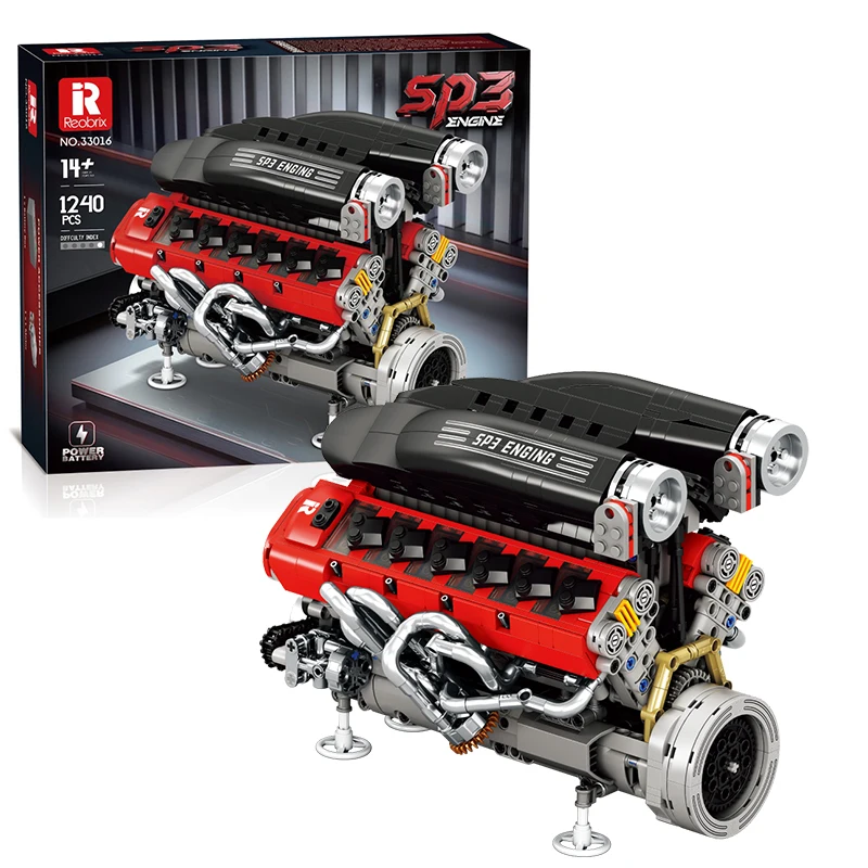 1240PCS Car Engine SP3 Engine  - Kids Toys Idea ulasan dan harga