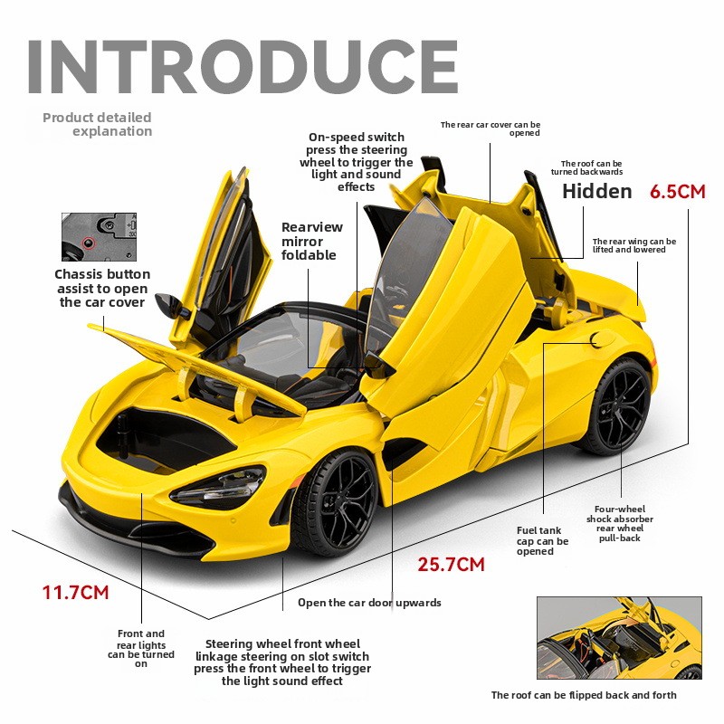 Diecast 1/18 Big Size 720S All - Kids Toys Under 100 ulasan dan harga