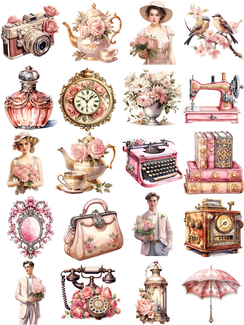 vintage  Stickers Crafts And S - Kids Toys Vintage ulasan dan harga
