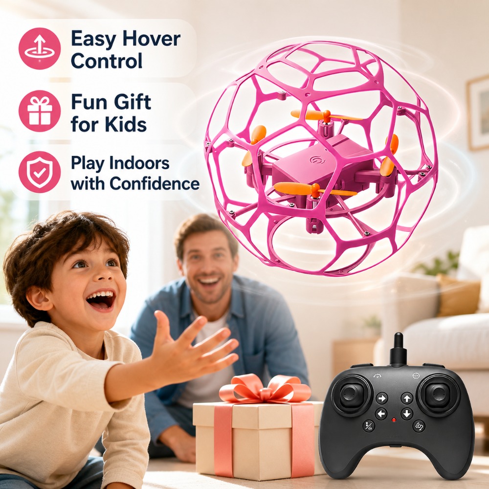 Football Shape RC Drone Quadco - Kids Toys Under 100 ulasan dan harga