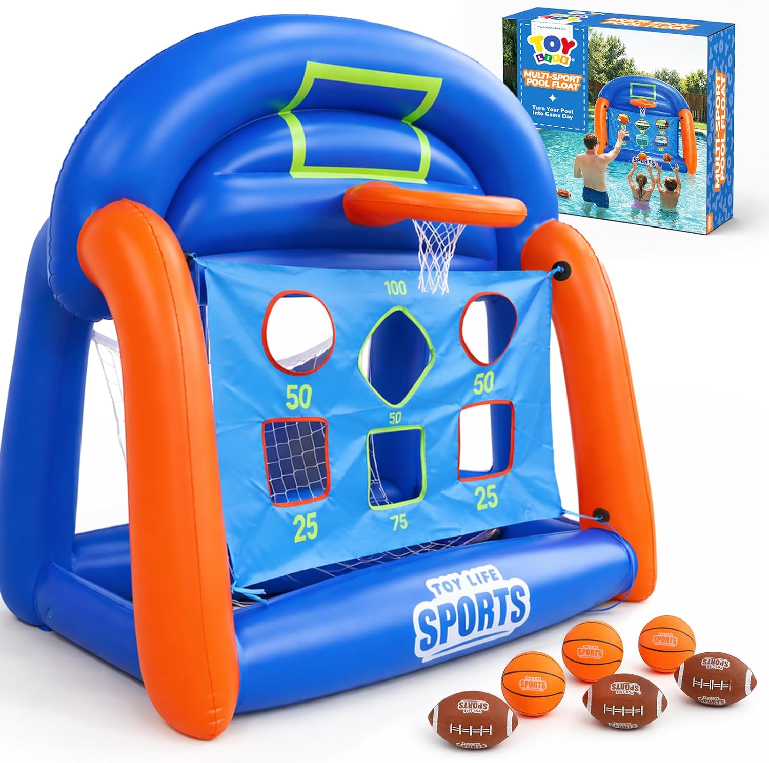 Multi-Sport Pool Games Inflata - Kids Toys Set ulasan dan harga