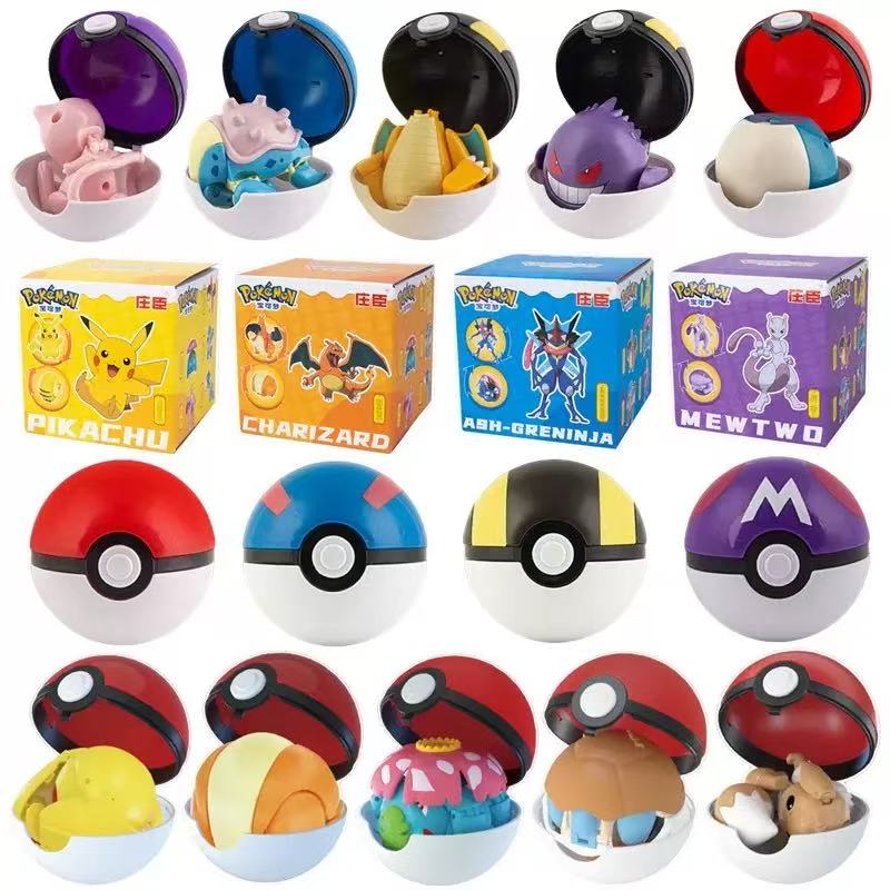 Anime Pokemon Pokeball Set wit - Kids Toys Under 100 ulasan dan harga