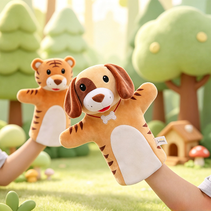 Cute Animals Hand Puppet Plush - Kids Toys Elephant ulasan dan harga