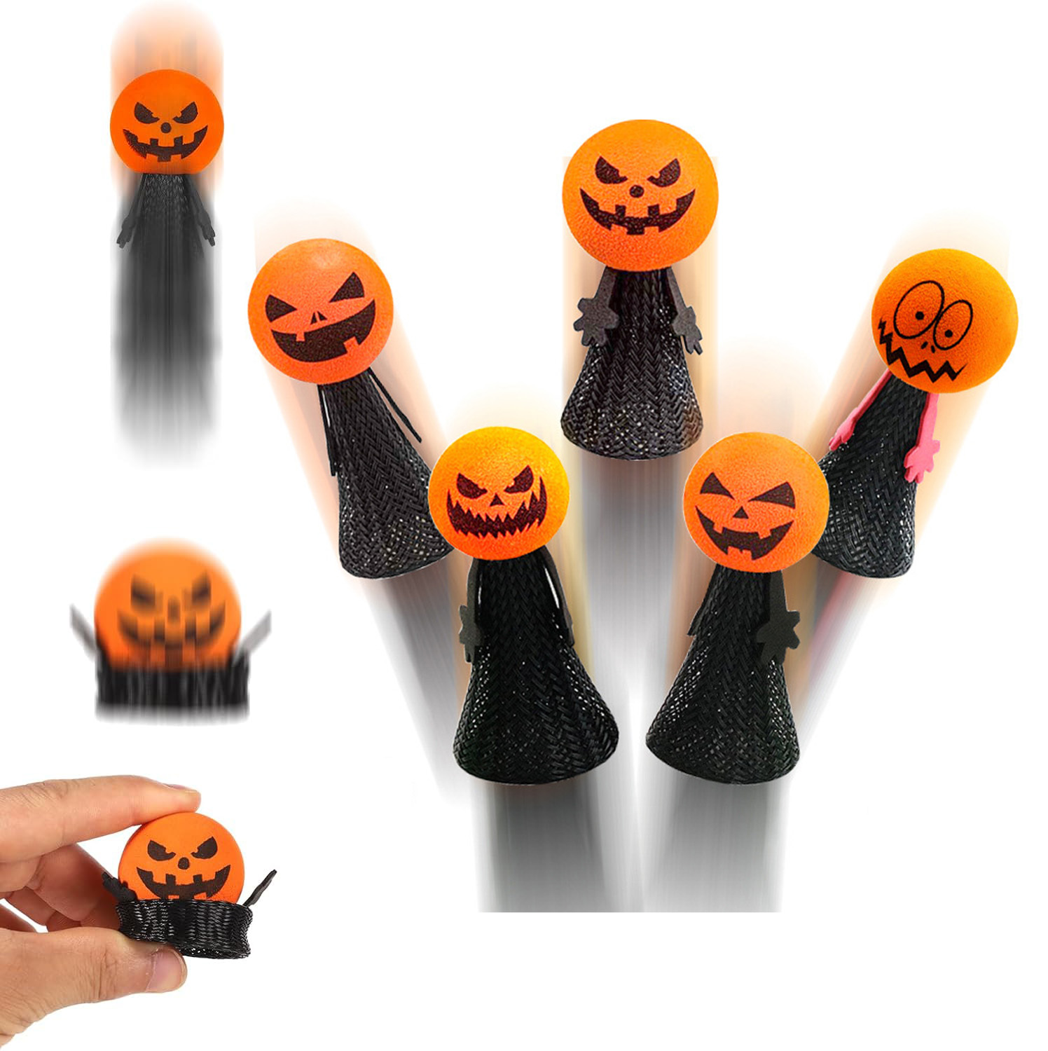 5PCS Halloween Jumping Popper  - Kids Toys Jumping Poppers ulasan dan harga