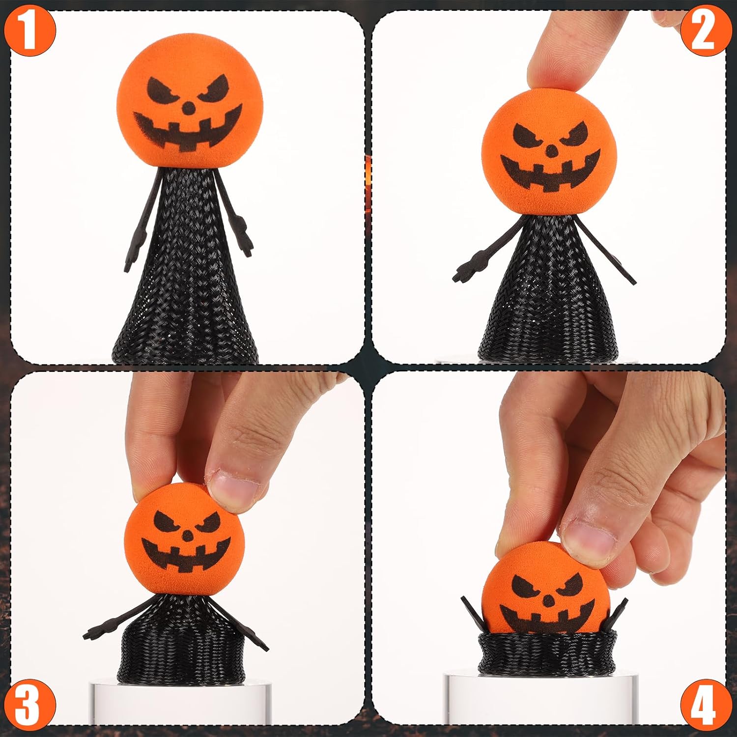 5PCS Halloween Jumping Popper  - Kids Toys Jumping Poppers ulasan dan harga
