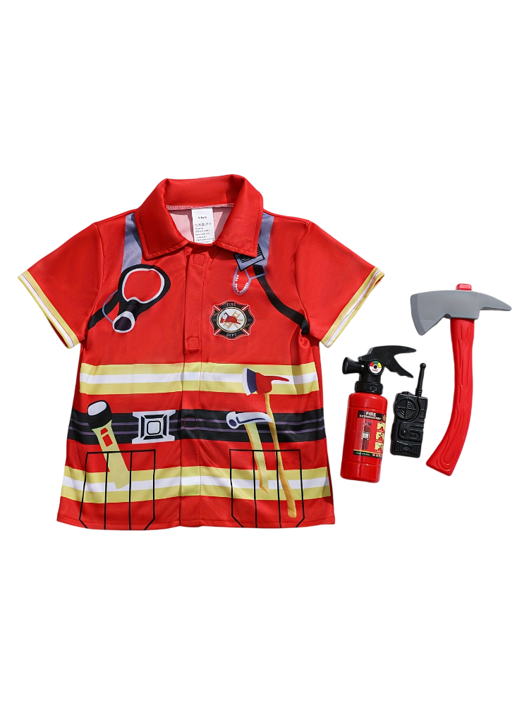 Kids Firefighter Style Shirt w - Kids Toys Set ulasan dan harga