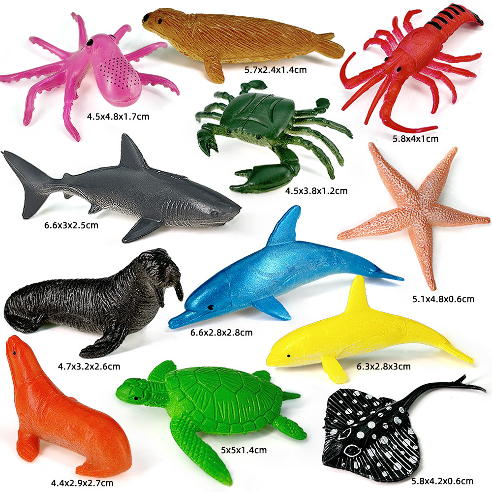 12pcs Ocean Sea Life Set Anima - Kids Toys China ulasan dan harga