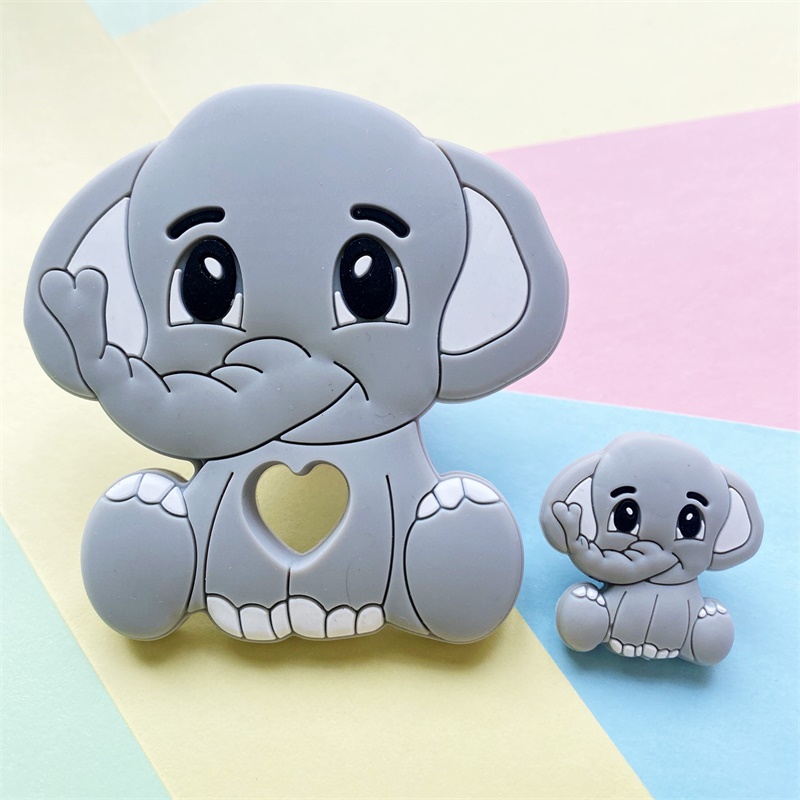 2pcs/Set Mini Silicone Elephan - Kids Toys Elephant ulasan dan harga