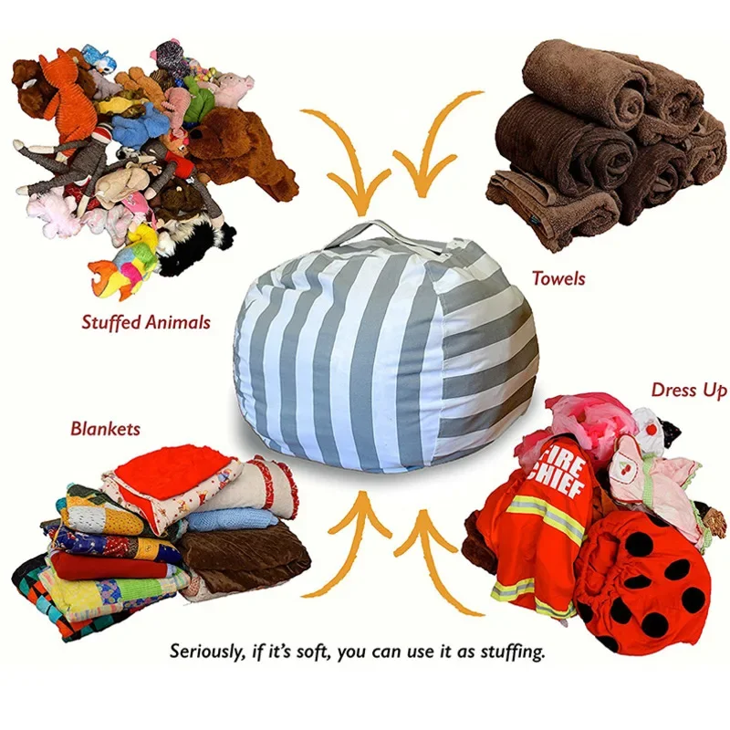 New Bean Bag Storage Stuffed A - Kids Zip Toys ulasan dan harga
