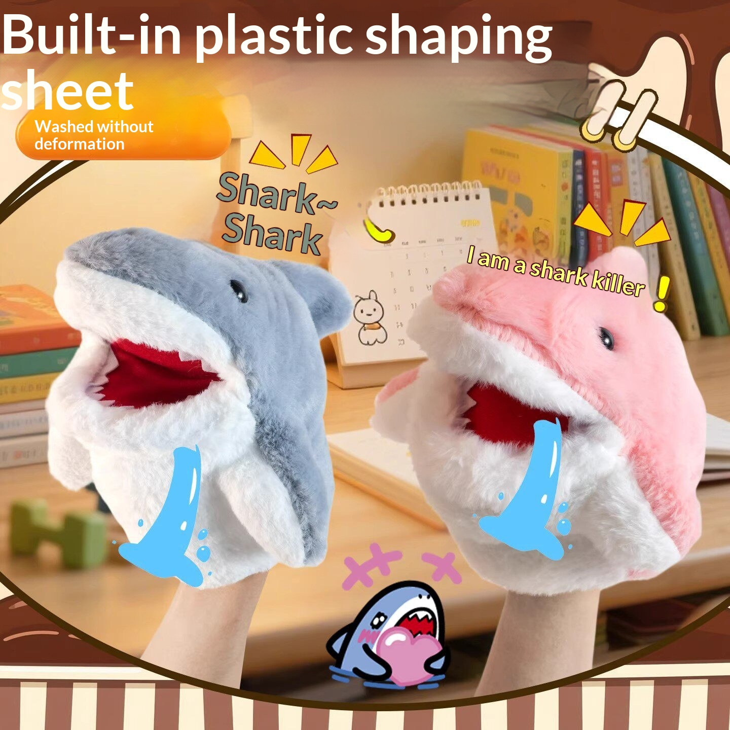 Shark Hand Puppet Plush Shark  - Kids Toys Idea ulasan dan harga