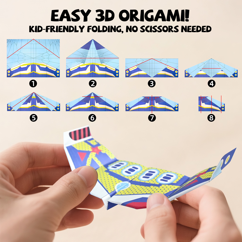 36 Sheets Paper Airplane Origa - Kids Toys Idea ulasan dan harga