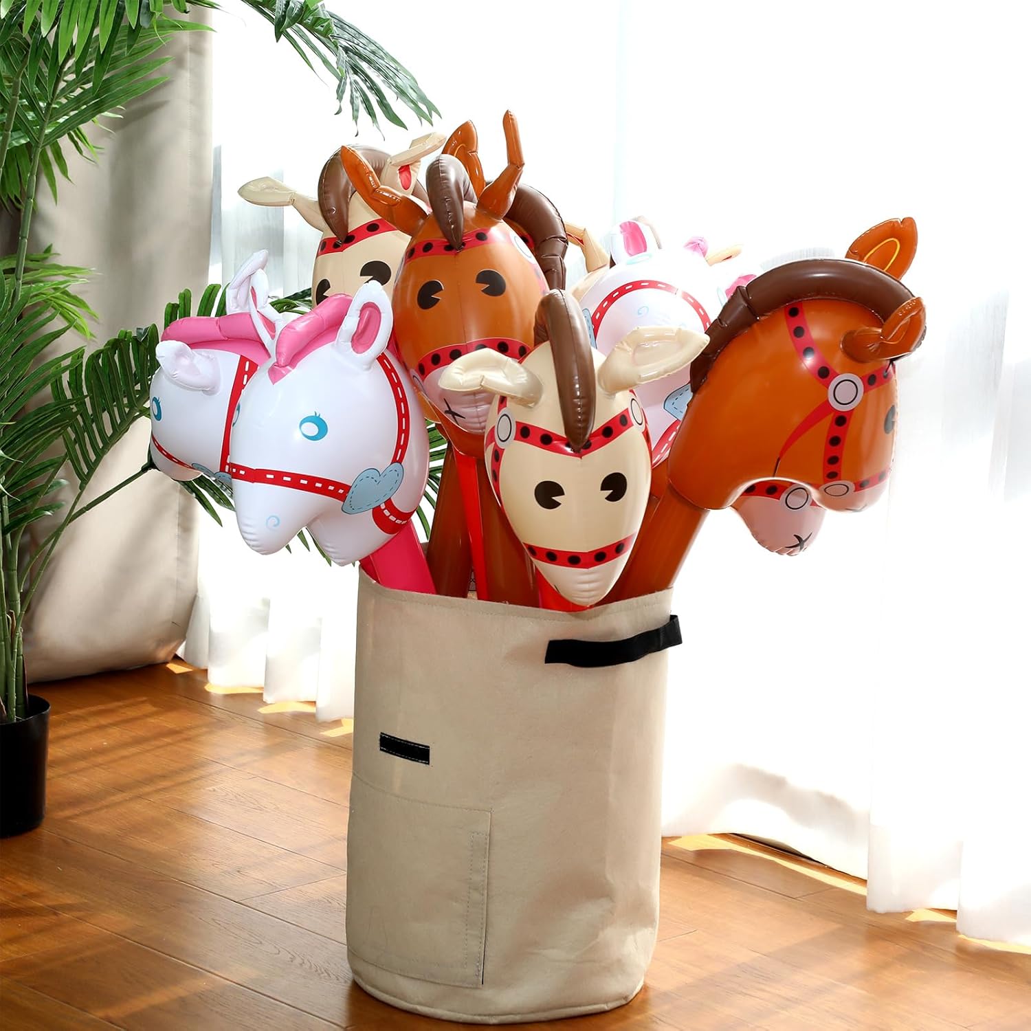Inflatable Stick Horse Pony He - Kids Toys Horse ulasan dan harga