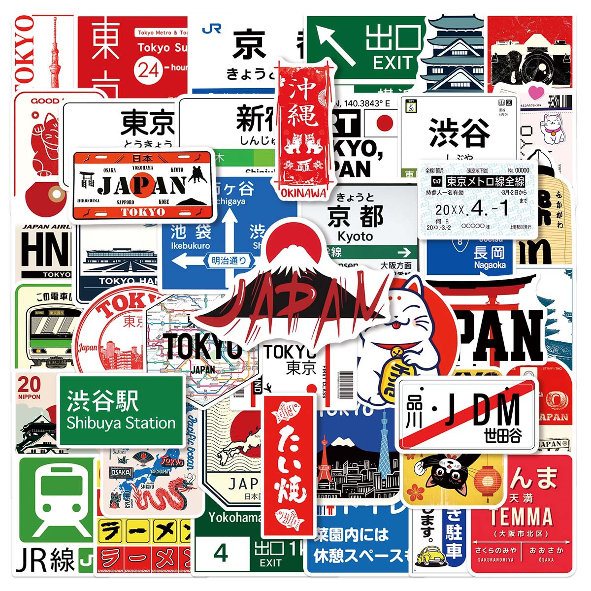 50PCS Japanese-Style Urban Log - Kids Toys Logo ulasan dan harga