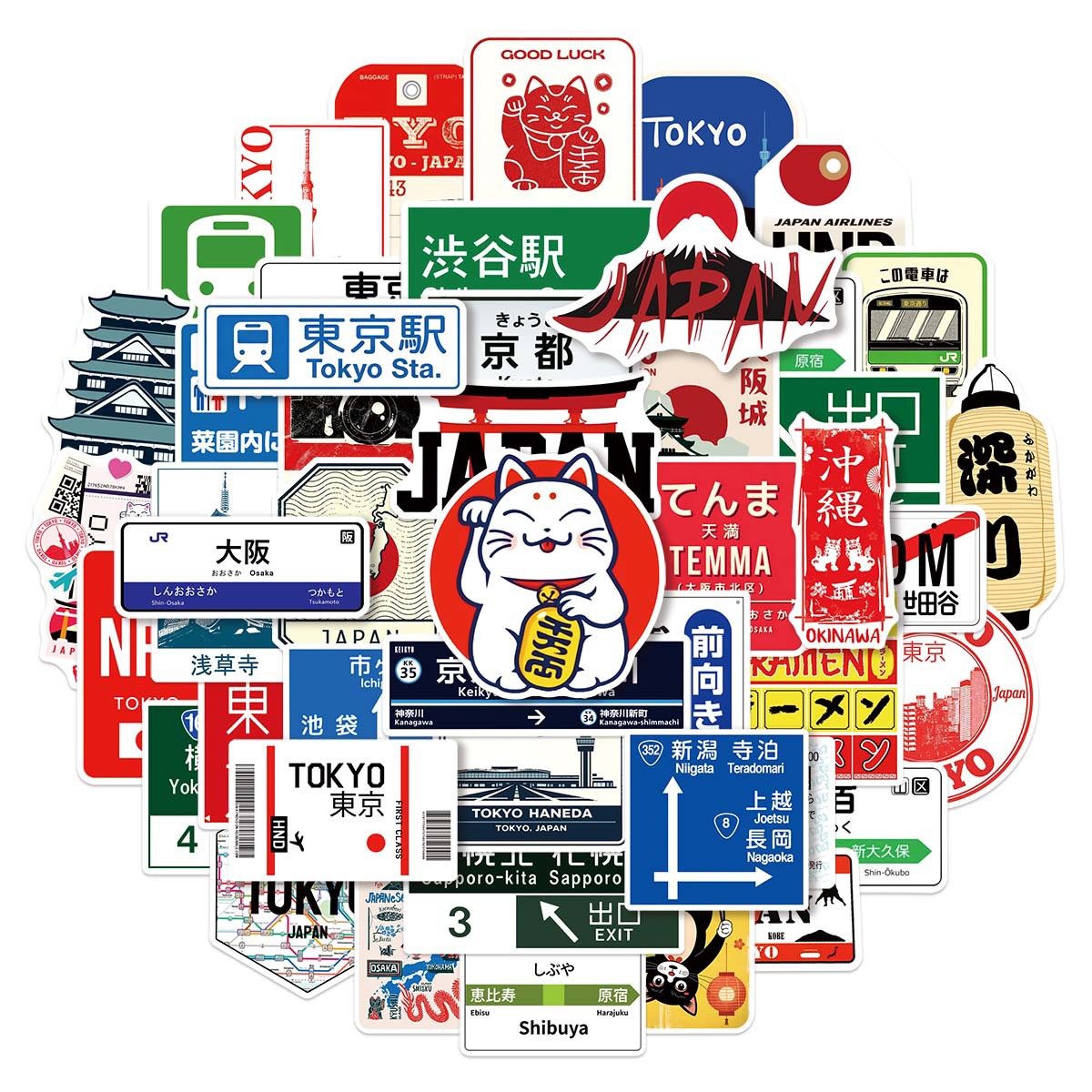 50PCS Japanese-Style Urban Log - Kids Toys Logo ulasan dan harga