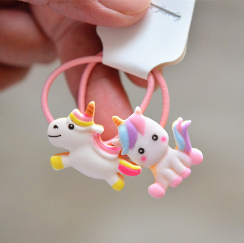 2PCS Cartoon Cute Rainbow Whit - Kids Toys Horse ulasan dan harga