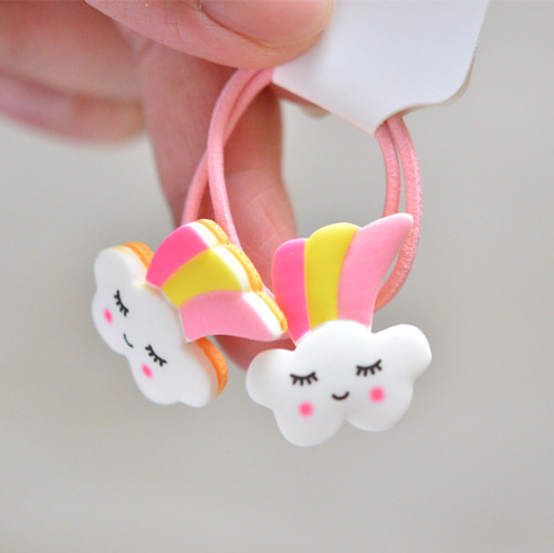 2PCS Cartoon Cute Rainbow Whit - Kids Toys Horse ulasan dan harga