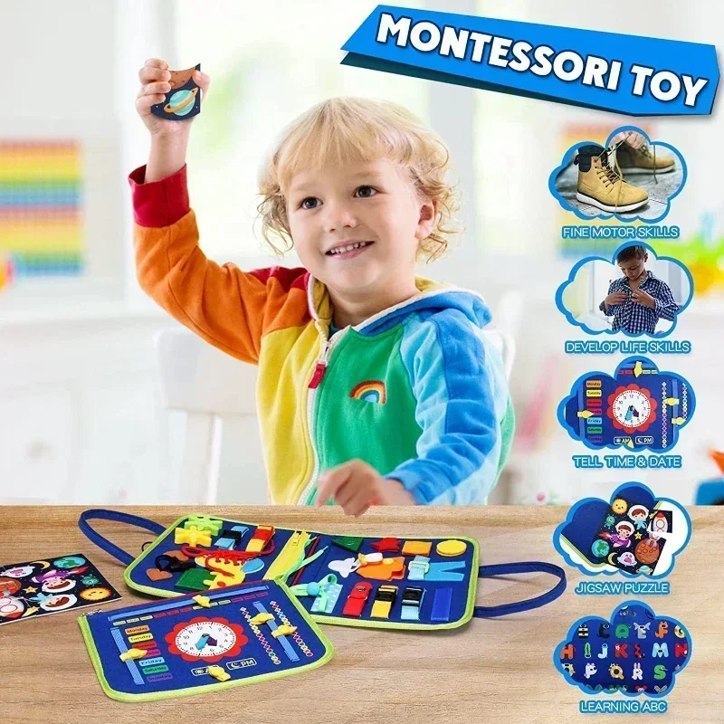 Kids Busy Board Buckle 1-5 Yea - Kids Zip Toys ulasan dan harga
