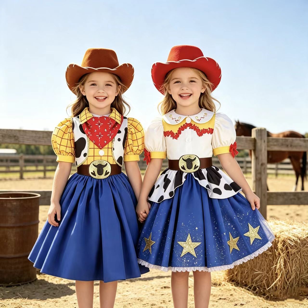 2026 New Girls Cow Spot Dress  - Kids Toys Set ulasan dan harga
