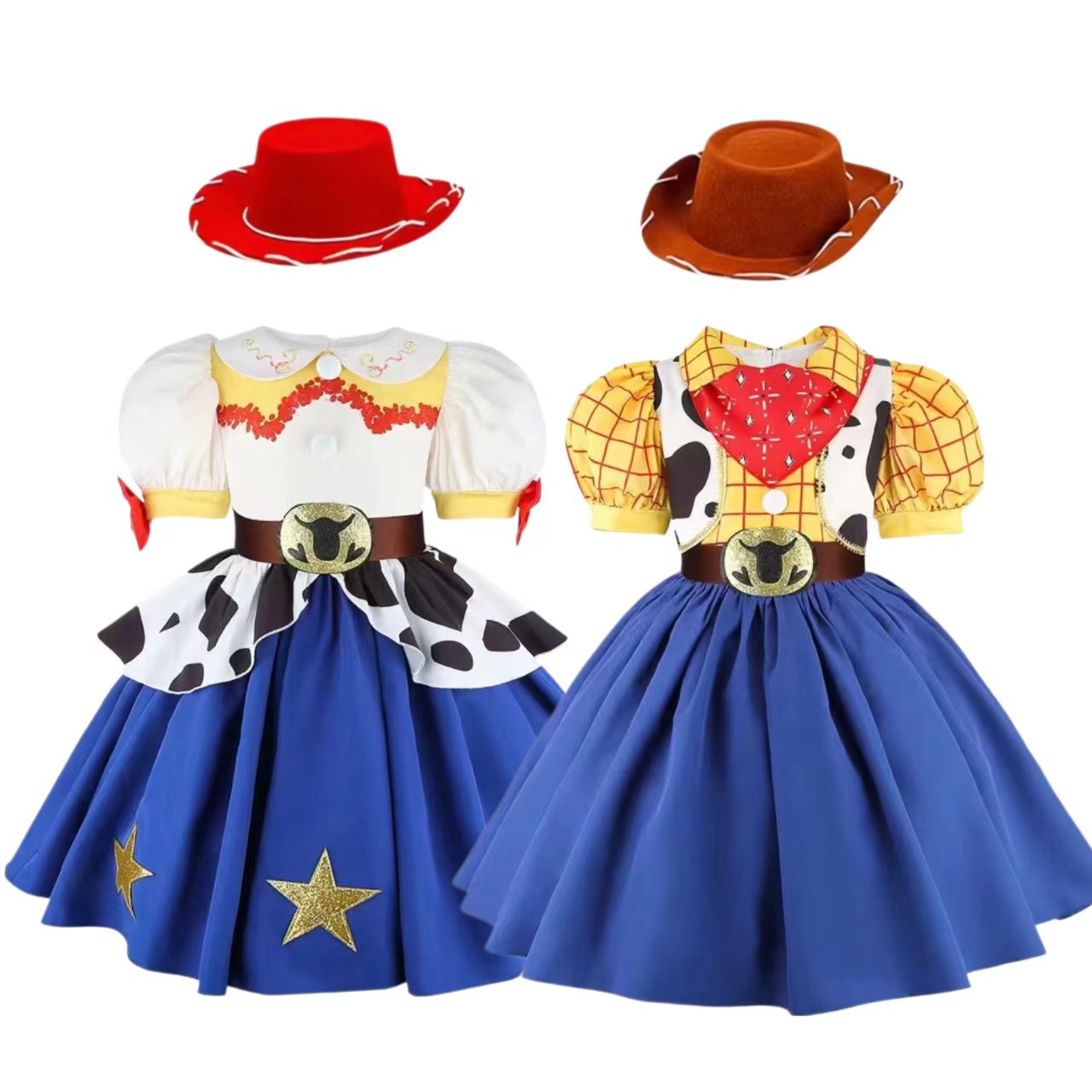 2026 New Girls Cow Spot Dress  - Kids Toys Set ulasan dan harga