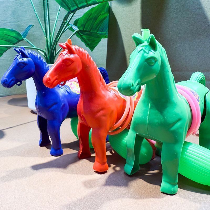 6PCS Pneumatic Powered Multi‑p - Kids Toys Horse ulasan dan harga